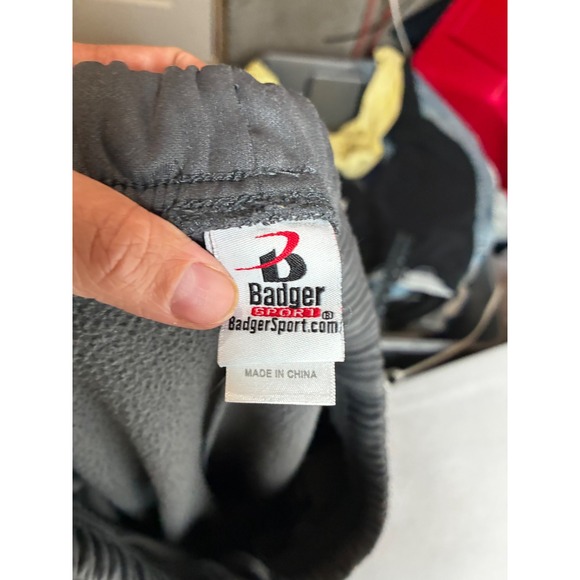 Badger Sport MSU Billings Yellowjackets Sweatpants Mens XL Gray Fleece Pockets - Picture 14 of 15